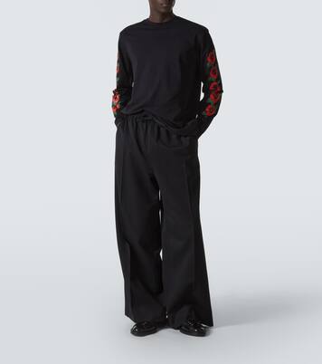 Bedrucktes Longsleeve aus Baumwoll-Jersey | Simone Rocha