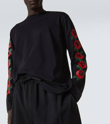 Bedrucktes Longsleeve aus Baumwoll-Jersey | Simone Rocha