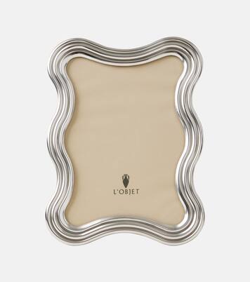 Ripple platinum-plated picture frame | L'Objet