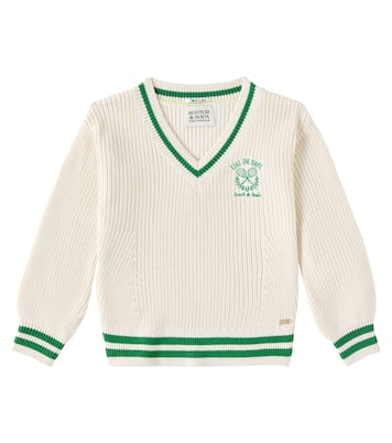 Embroidered cotton sweater | Scotch & Soda Kids