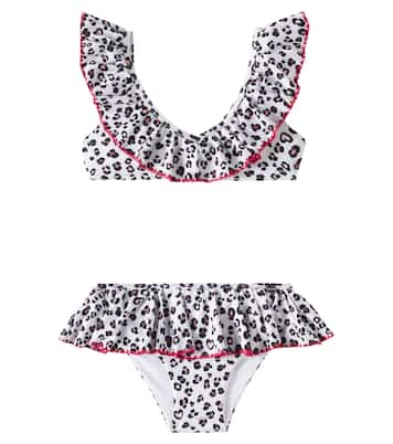 Ruffled leopard-print bikini | Monnalisa