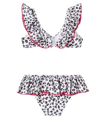 Ruffled leopard-print bikini | Monnalisa