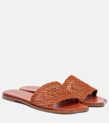 Chloé Soleil embroidered slides | Chloé
