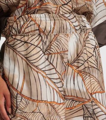 Weite Hose aus Seide | Brunello Cucinelli