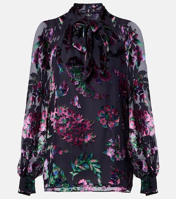 Printed tie-neck blouse | Etro