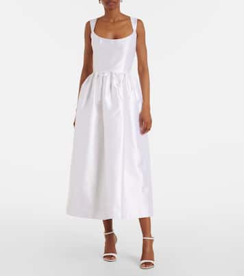 Robe midi Apple en coton et soie | Markarian