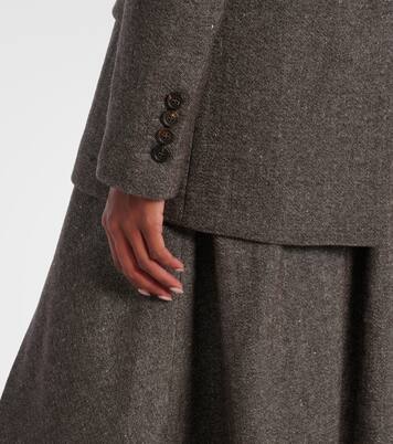 Wool and linen-blend blazer | Brunello Cucinelli