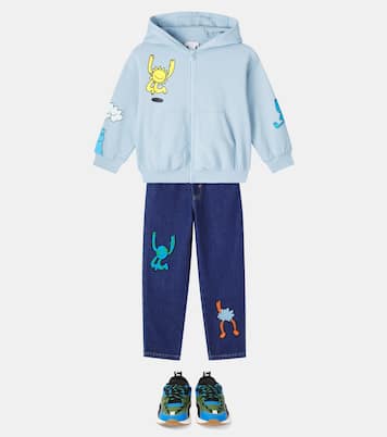 Printed cotton jersey hoodie | Stella McCartney Kids