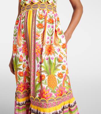 Maxikleid aus einem Leinengemisch | Farm Rio