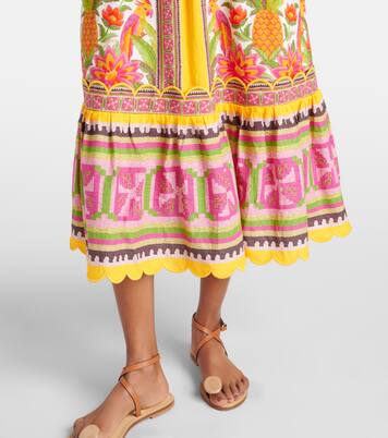 Maxikleid aus einem Leinengemisch | Farm Rio