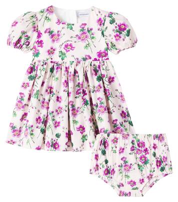 Baby set of floral cotton dress and bloomers | Dolce&Gabbana Kids