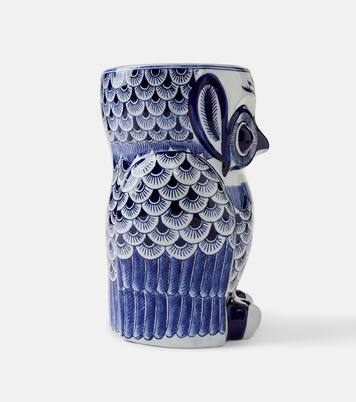 Flower Owl porcelain side table | Polspotten