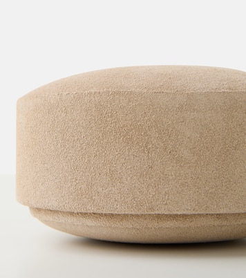 Pastille suede and wooden box | Michaël Verheyden