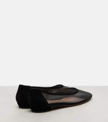 Sheer organza ballet flats | Gianvito Rossi