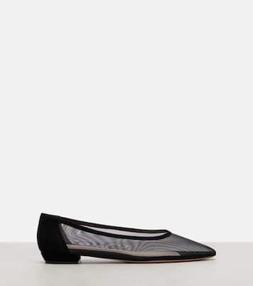 Sheer organza ballet flats | Gianvito Rossi
