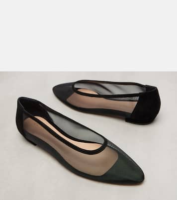 Sheer organza ballet flats | Gianvito Rossi