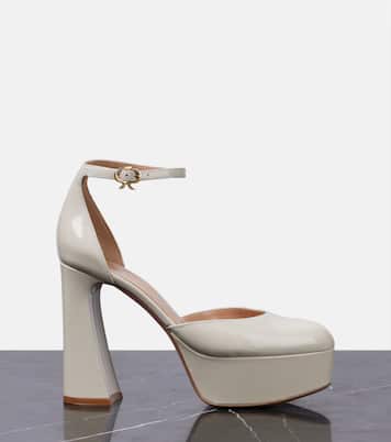 Hilary patent leather platform pumps | Gianvito Rossi