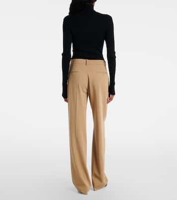 Weite Low-Rise-Hose Corrine aus Wolle | Ralph Lauren Collection