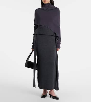 Tier wool maxi skirt | Entire Studios