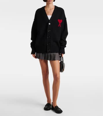 Cardigan Ami de Cœur aus Schurwolle  | Ami Paris