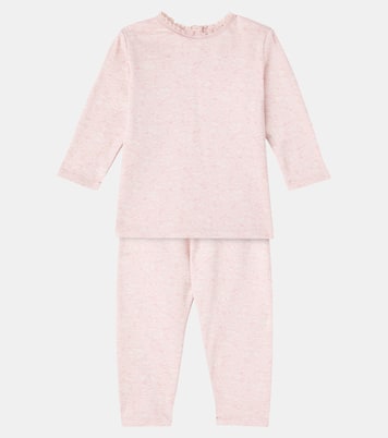 Baby Genna set of cotton T-shirt and pants | Bonpoint