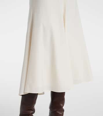 羊毛混纺中长连衣裙 | Brunello Cucinelli