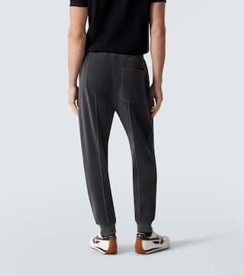Cotton-blend velour sweatpants | Tom Ford