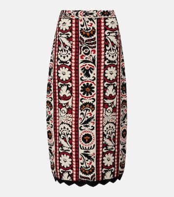 Midirock Tapestry Stripes aus Jacquard | Farm Rio