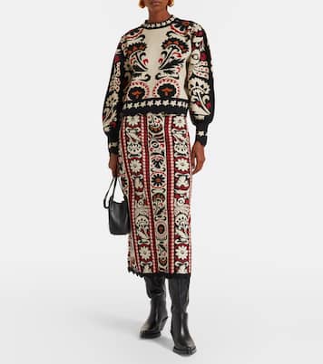 Midirock Tapestry Stripes aus Jacquard | Farm Rio