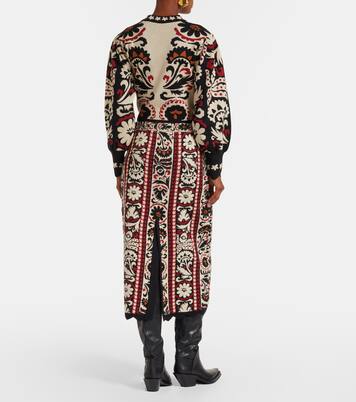 Midirock Tapestry Stripes aus Jacquard | Farm Rio