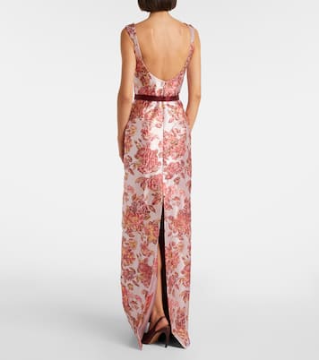Robin floral brocade gown | Markarian