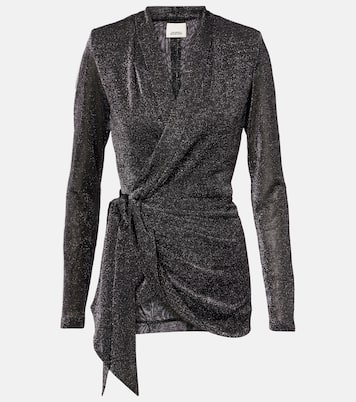 Cinay lamé wrap top | Isabel Marant