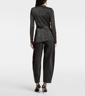 Cinay lamé wrap top | Isabel Marant