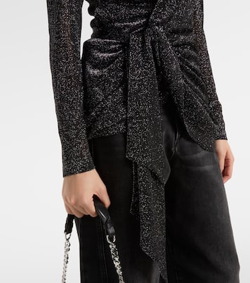 Cinay lamé wrap top | Isabel Marant