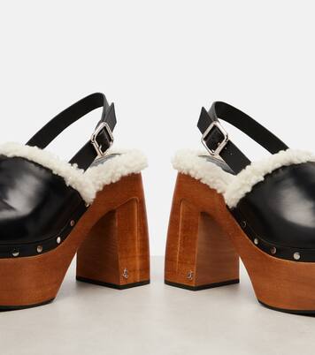 Escarpins Alida 135 à plateforme en cuir | Jimmy Choo