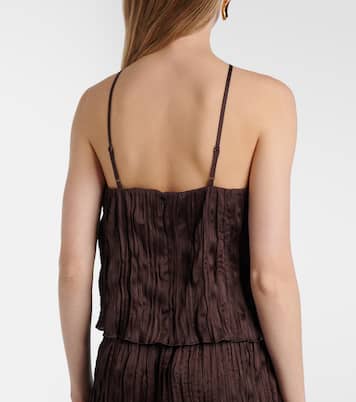 Akari plissé halterneck top | Staud