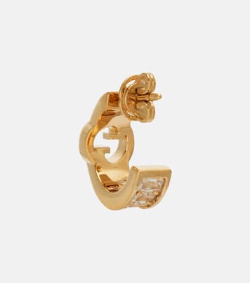 Gucci Blondie embellished hoop earrings | Gucci