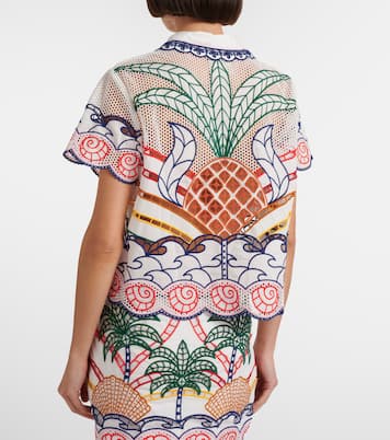 Broderie anglaise cotton shirt | Farm Rio