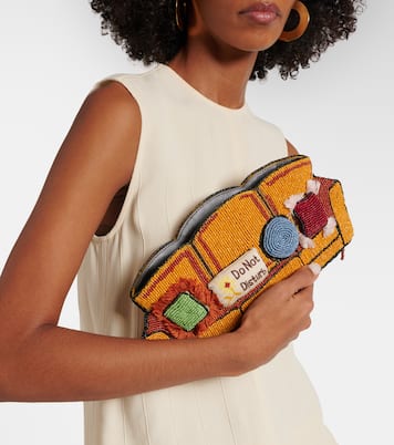 Couch beaded clutch | Staud
