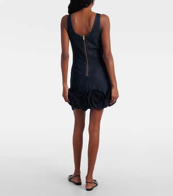 Bustier-Kleid aus Denim | Self-Portrait