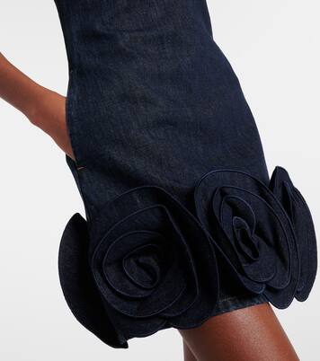 Bustier-Kleid aus Denim | Self-Portrait