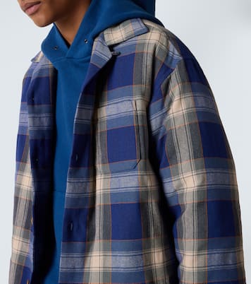 Surchemise Keesey matelassée en laine et lin | Visvim