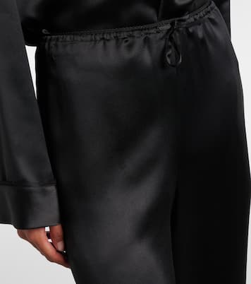 Pantalon ample en satin de soie | Saint Laurent