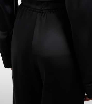 Pantalon ample en satin de soie | Saint Laurent