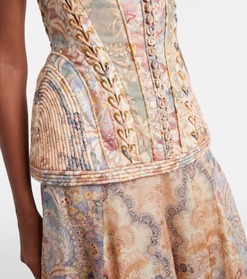 Rebellion floral linen gown | Zimmermann