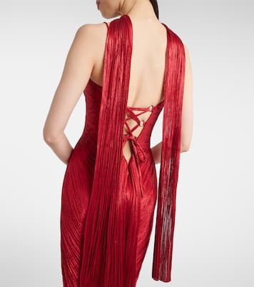 Robe longue bustier en soie | Maria Lucia Hohan