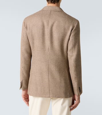 Blazer en alpaga à carreaux  | Saman Amel