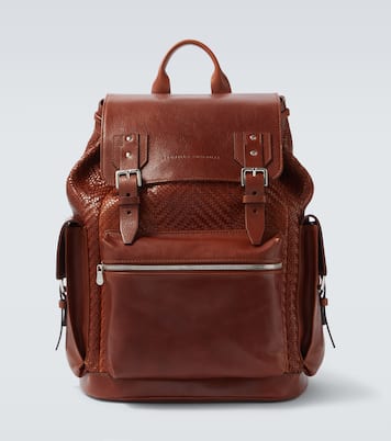 City leather backpack | Brunello Cucinelli
