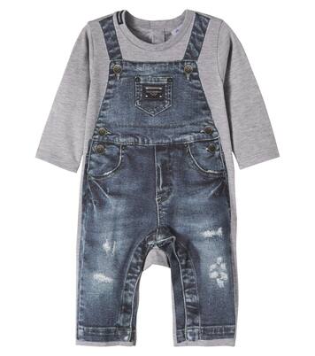 Baby Spieler aus Baumwoll-Jersey | Dolce&Gabbana Kids