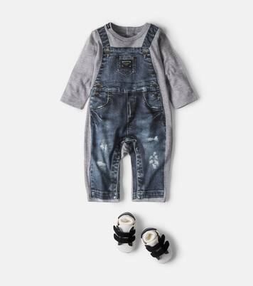 Baby Spieler aus Baumwoll-Jersey | Dolce&Gabbana Kids